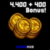 4400 + 400 Bônus. King's Coins