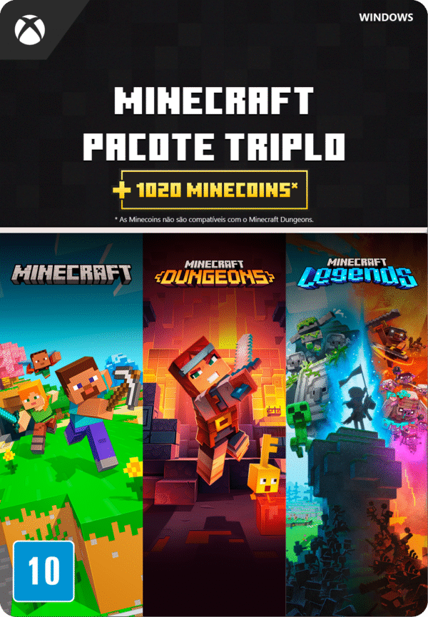 Minecraft Triple Bundle - Minecraft Triple Bundle (Xbox) R$249