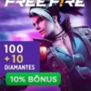 Free Fire - Garena 100 diamantes + 10% Bônus R$4,49