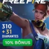 Free Fire - Garena 310 diamantes + 10% Bônus - R$13,99