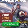 Free Fire - Garena 2.180 diamantes + 10% Bônus - R$87,99