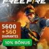Free Fire - Garena 5.600 diamantes + 10% Bônus - R$209,99